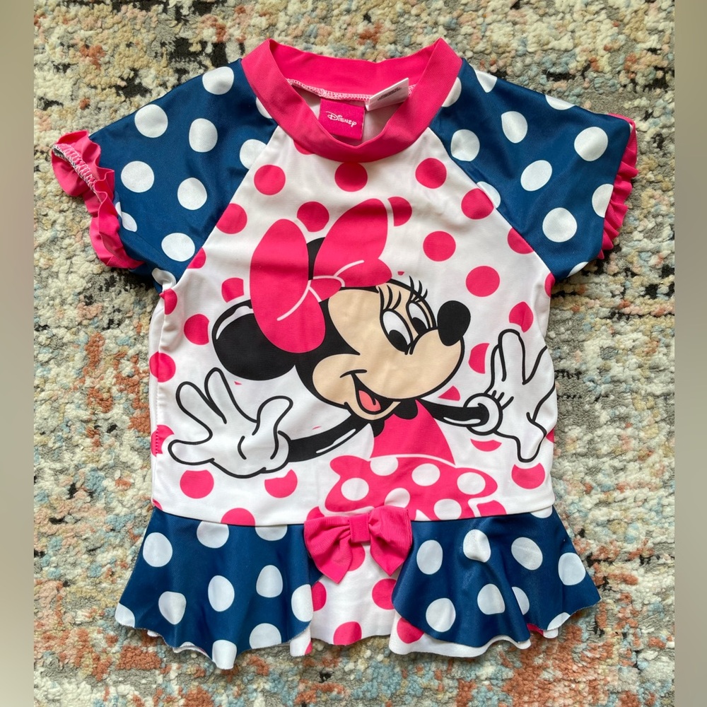 Disney Minnie Mouse | Polka Dot Swim Shirt